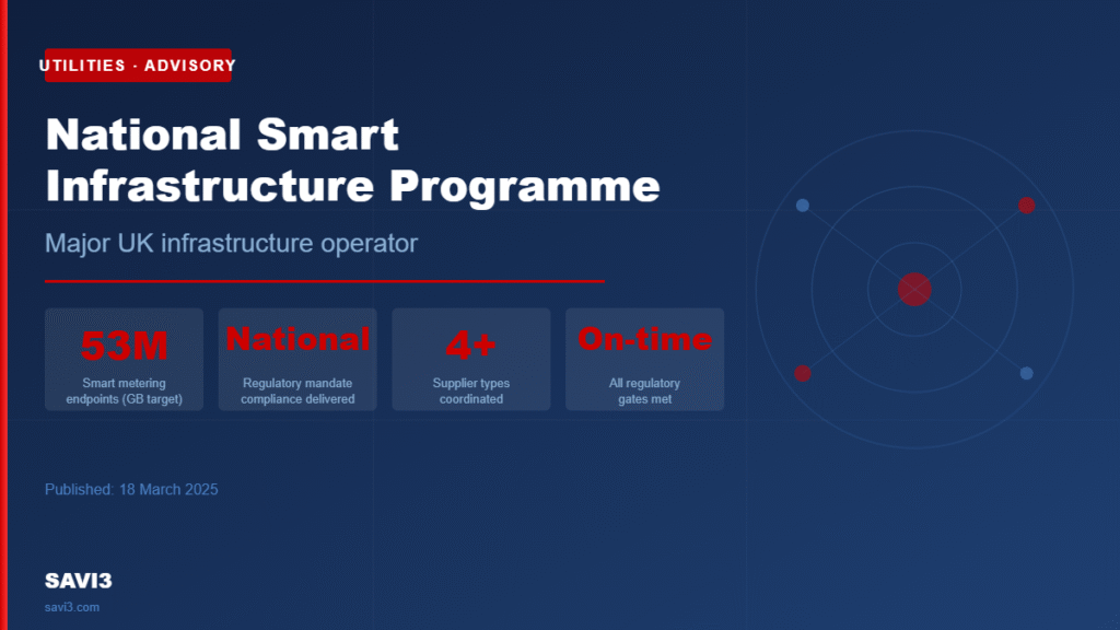 Architecting the Delivery Framework for a National Smart Infrastructure Programme